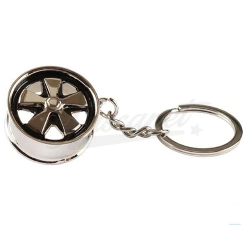 Llavero EMPI llanta Fuchs pulida y negra