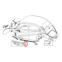 Kit tornillos y arandelas de piso Escarabajo Brasilia