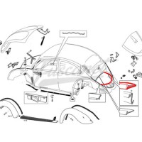 Burlete de contorno de motor de 2 labios hasta 66 alemán brasil todos