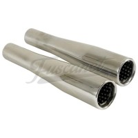 Colitas de escape cromadas con silencioso EMPI