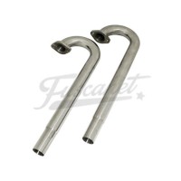 Bastones Escape en Inoxi VW Fusca Kombi Brasilia