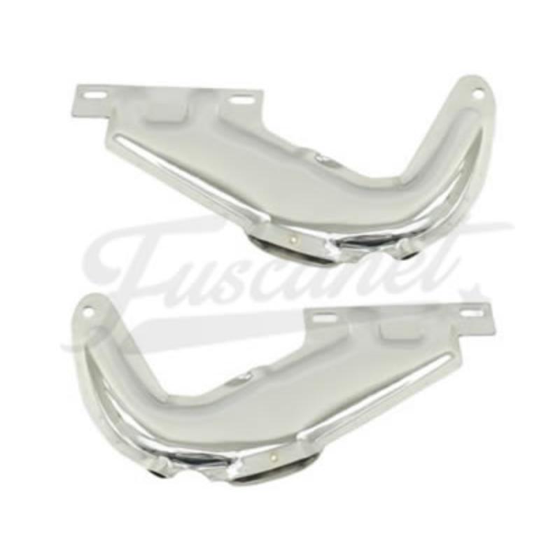 Bisagras de baúl cromadas