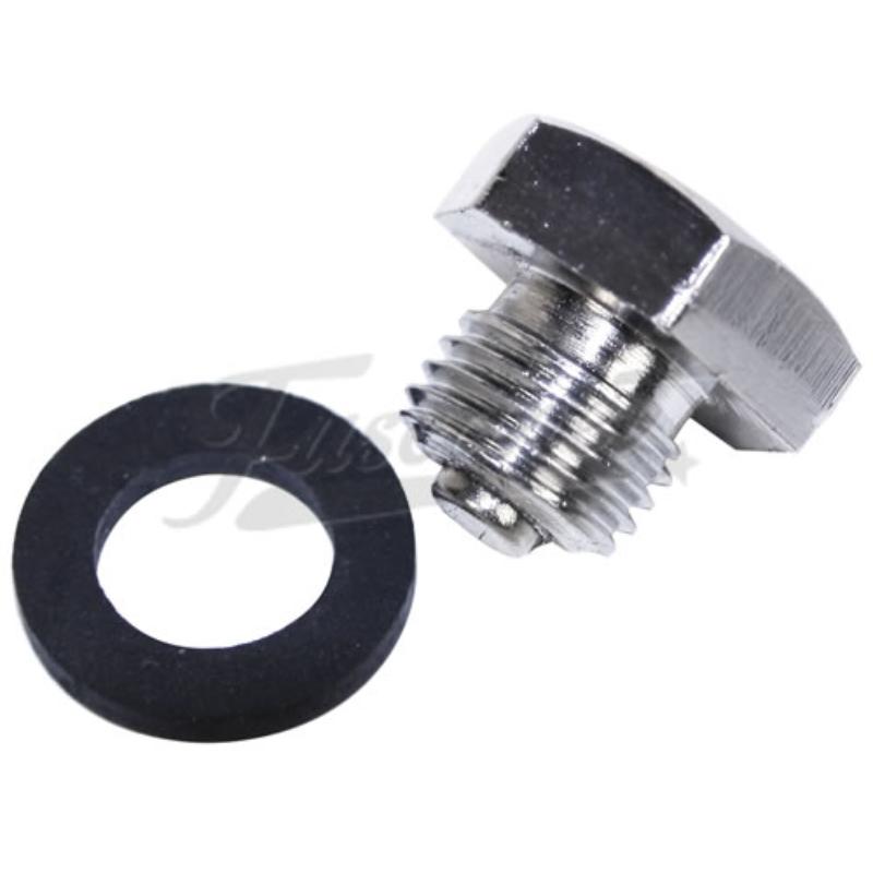 Tapón Cárter VW Fusca Magnético cromado EMPI