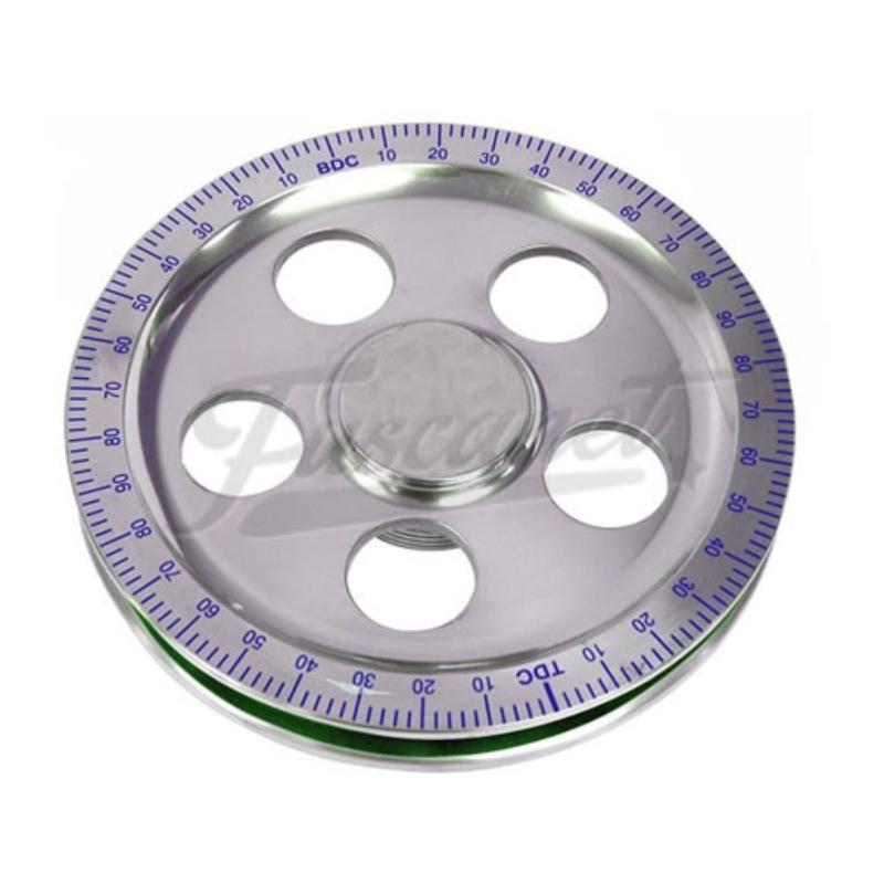 Polea cigueñal EMPI std graduada Azul huecos 