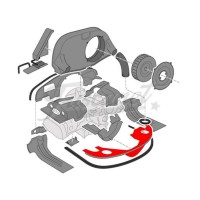 Chapa fondo motor negra con calefacción con calentador