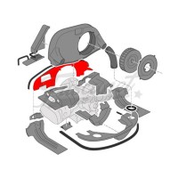 Chapa frente  motor EMPI Cromada VW Fusca Kombi