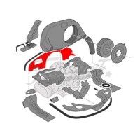 Chapa VW Fusca Frente Motor VW Fusca Negra Desfasada