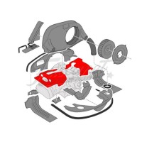 Chapas cubre cilindros cromada 2 bocas EMPI