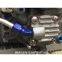 Tapa EMPI bomba aceite aluminio 1 salida Kombi Brasilia Fusca