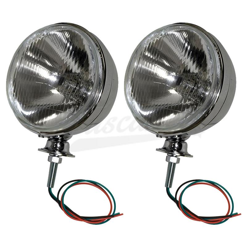 Par Camineros Reflectores Cromados Empi 12v 55/60w