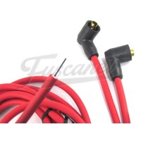 Cables bujía VW Fusca EMPI 8mm siliconados rojos