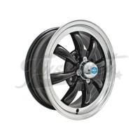 Llanta EMPI 8 brazos negra borde pulido 5.5X15