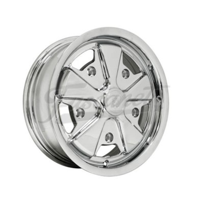 Llanta EMPI fuchs 911 cromada 5x205 R15 5.5