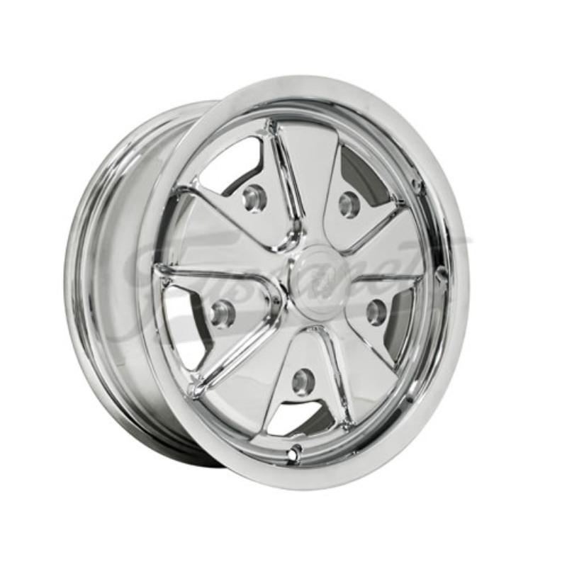 Llanta EMPI fuchs 911 cromada 5x205 R15 5.5