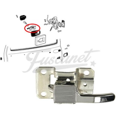 Tirador Apertura Manija interna izquierda puerta cromada Escarabajo