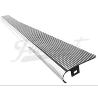 Estribos Aluminio VW Fusca Costillas Pulidas Borde pulido