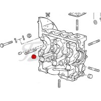Tapón de árbol de levas en aluminio con oring para block con retorno