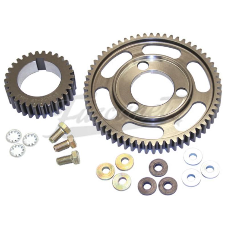 Engranaje árbol levas acero recto (con arandelas)