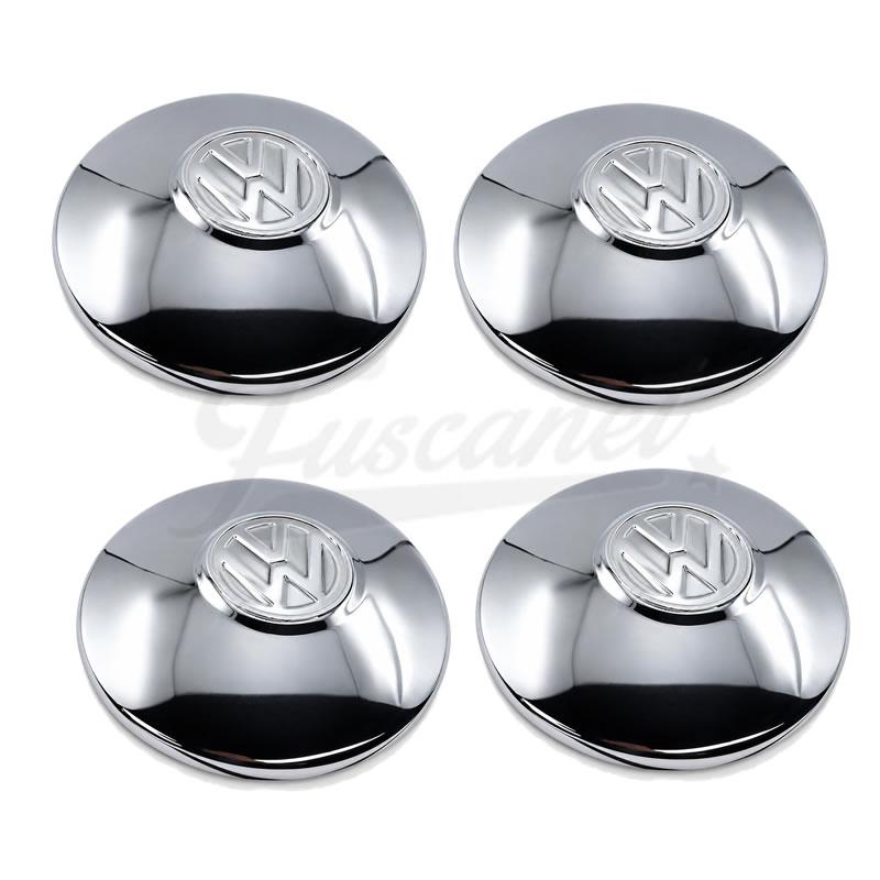 Juego Tazas Cromadas VW Mex 4x130 5x112 Escarabajo Kombi Juego Tazas Cromadas VW Mex 4x130 5x112 Escarabajo Kombi