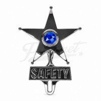Emblema Estrella de Seguridad Azul Emblema Estrella de Seguridad Azul