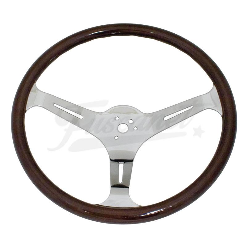 Volante Timon EMPI en madera oscura 380mm 