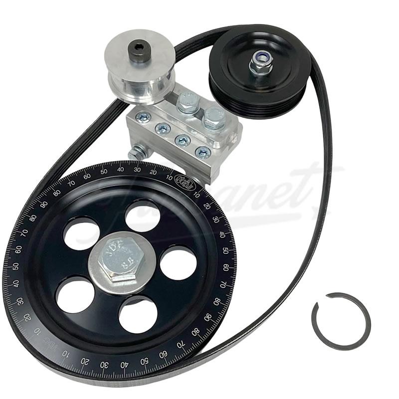 Kit poleas con tensor  SCAT Negras