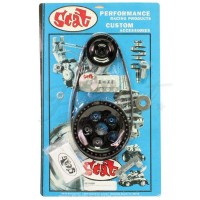 Kit poleas con tensor  SCAT Negras