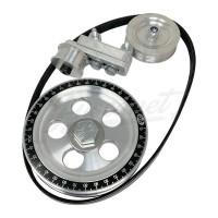 Kit poleas con tensor aluminio SCAT