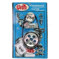 Kit poleas con tensor aluminio SCAT