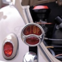 Luz stop trasera retro 12v inox