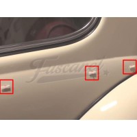 Jgo Clips Plástico Moldura Fina Escarabajo Moderno 50pcs