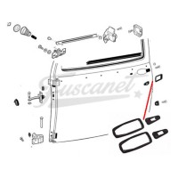 Juntas manija puerta VW Escarabajo 79/...