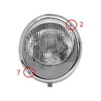 Aro Semióptica t/ Hella VW Fusca Kombi 1200 2/7