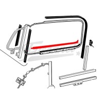 Coliza goma interna izquierda Fusca alemán 65-68 con 7 clip