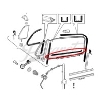 Coliza de goma interna derecha Fusca alemán 1969 en adelante