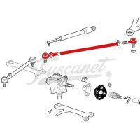 Barra dirección derecha Escarabajo con pernos