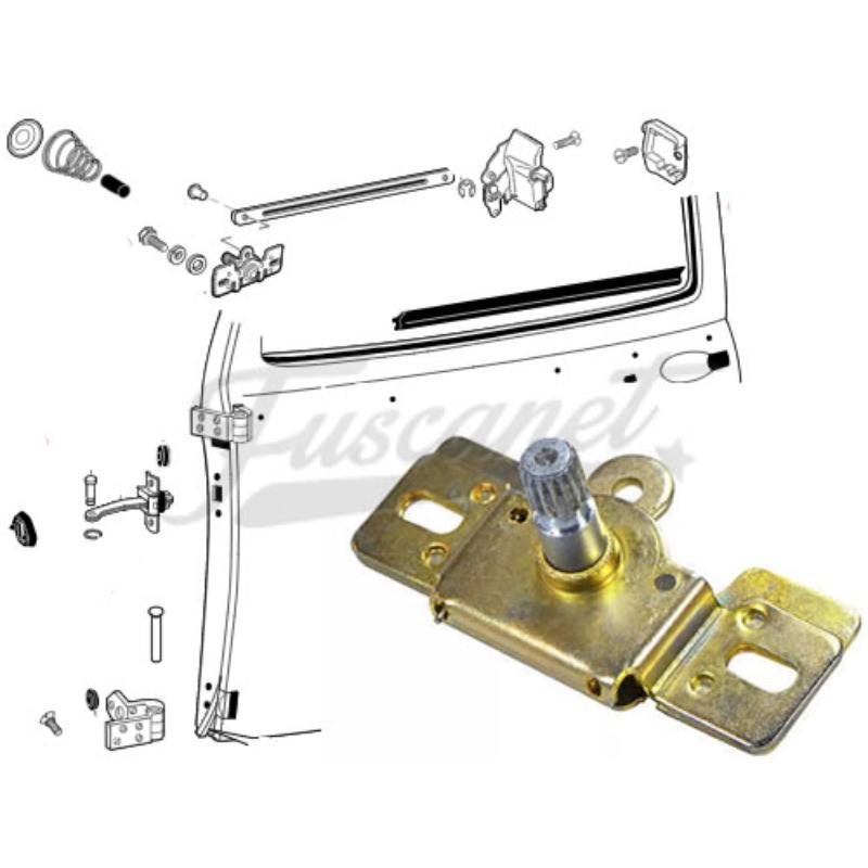 Mecanismo de apertura de puerta derecho Fusca