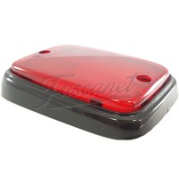 Acrílico rojo y negro para base o zócalo de señalero lateral kombi 