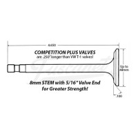 Valvulas 40mm Titanio Competition Plus CB Performance Unidad Valvulas 40mm Titanio Competition Plus CB Performance Unidad