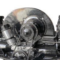 Soporte Base Torre Alternador JayCee Aluminio Billet Negro