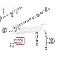 Guía rulemán de empuje 3 tornillos caja moderna